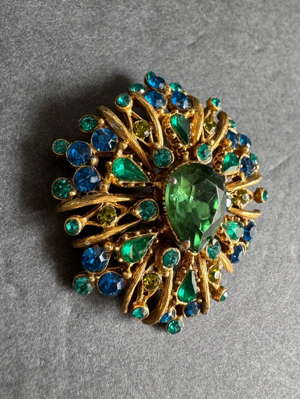 Vintage green blue